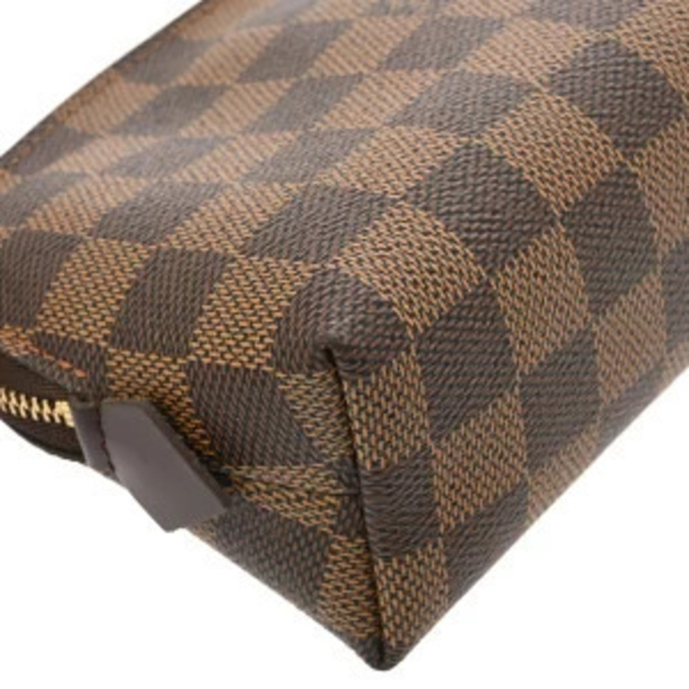 Louis Vuitton Damier Pochette Cosmetic Brown Canvas Pouch - Picture 6 of 10